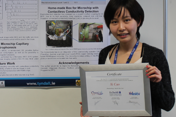 Xi Cao wins ChemCYS 2016 poster competition